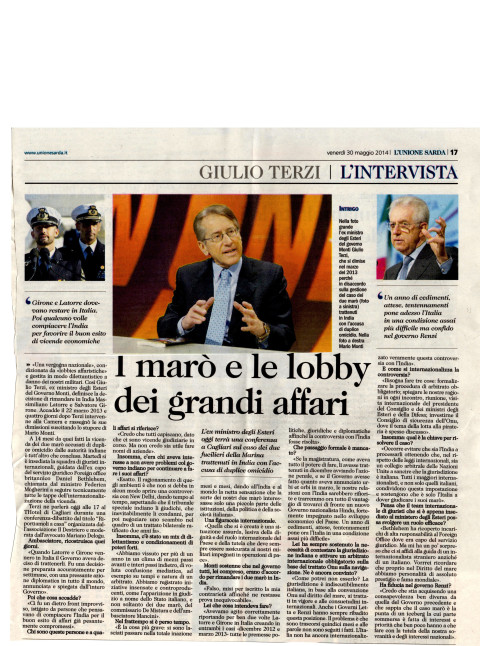 I marò e le lobby dei grandi affari