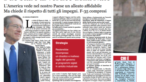 Terzi: l’Italia adesso è pronta Può stare al vertice della Nato