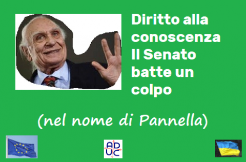 Diritto alla conoscenza. Il Senato batte un colpo (nel nome di Pannella)